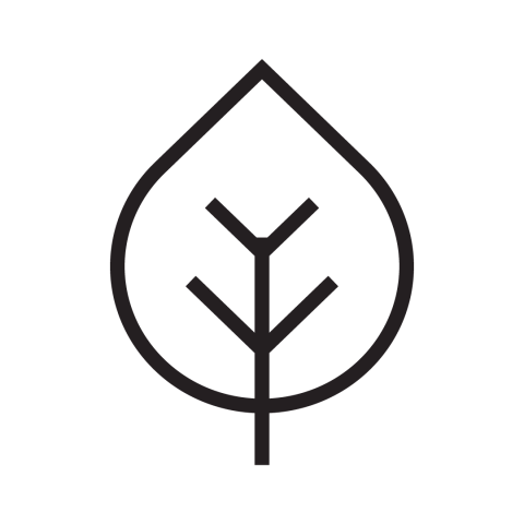 A black tree icon